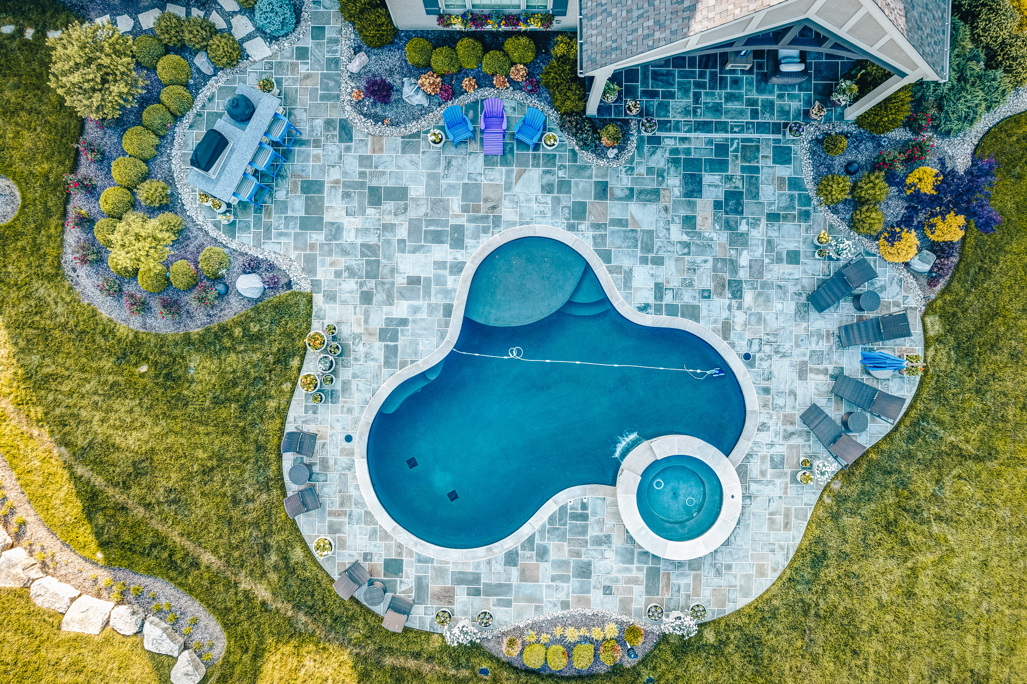 Pool Deck Bluestone Pool Surround And Outdoor Bar